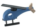 (Bild für) Helikopter Holz Blau mit Rotor
