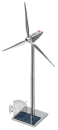 (image for) InproSolar Solar Windmill Metal Model Kit (Solar & USB)
