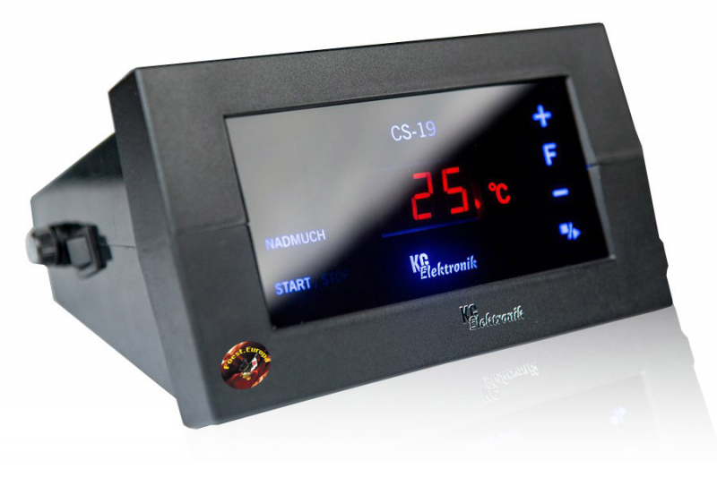 (image for) Boiler control CS-19 for central heating and hot water pumps as well as pressure fans with touchscreen - Click Image to Close