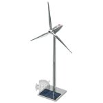 (image for) Saulės Vėjo Malūnas Metalinis Rinkinys (Saulės & USB) 50cm