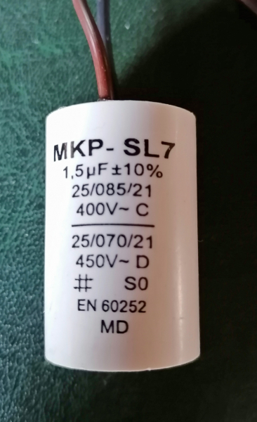 (Bild für) Kondensator 1,5 μF - zum Schließen ins Bild klicken