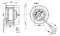 (image for) AC hot-air circulation blower R2E097 AD01-05 centrifugal fan