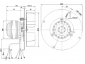 (image for) AC hot-air circulation blower R2E180-CG82-05