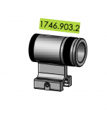 (image for) Front sight holder, 13 mm raised, complete