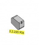 (Bild für) Schaftgewicht, komplett 75 g (zur direkten Montage im Hinterschaft des Modells 800 X