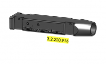 (Bild für) Kornhalterohr, komplett, Stahl (425 g) für Vario-Visierung