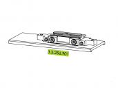 (image for) Apatinė atrama (aliuminio, universaliai reguliuojama)