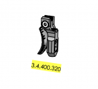 (Bild für) Züngel, komplett (um 5 mm verlängert)