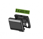 (Bild für) Laufmantel-Schiebegewicht für Modell P 8X, je 15 g (1x rechts, 1x links)