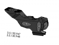 (image for) Buožė, sidabrinė, sutrumpinta 30 mm, su prispaudimo ir reguliavimo dalimis (900 / 2800 modeliui)