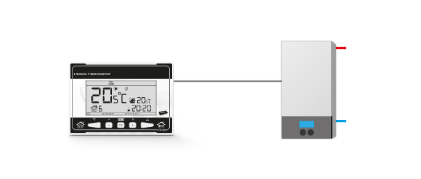 (Obraz dla) Dwupunktowy termostat pokojowy na kablu MASTER R.13 (DE.360) Kliknij obraz, aby zamknąć