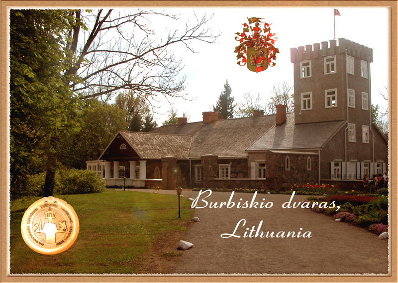 (Bild für) Grußkarte aus Burbiski in Litauen, Atvirukas is Burbiskio Dvaras - zum Schließen ins Bild klicken