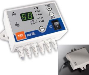 Regler MTS-10z für Kesselgebläse, Vorlaufpumpe und Warmwasserspeicher Raumsensor