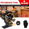 8 Flügel Ofenventilator Kaminlüfter Kaminventilator Stove Fan Gebläse Ohne Strom