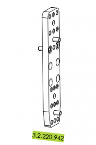 Adapterplatte für Schaftkappen (für mehr Verstellweg nach unten)
