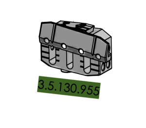 Hinterschaftstütze für Modelle 900 / 2800 (ermöglicht den Kontakt zwischen Brust und Hinterschaft)
