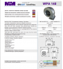 WPA-140 Ofengebläse, Kesselgebläse, Gebläse, Druckventilator, Druckgebläse Holzvergaser