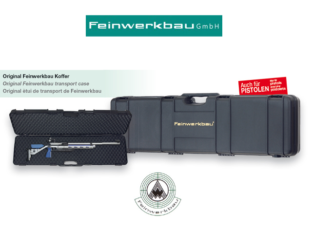 Feinwerkbau FWB Gewehrkoffer Transportkoffer mit Noppeneinlage Bild zum Schließen anclicken